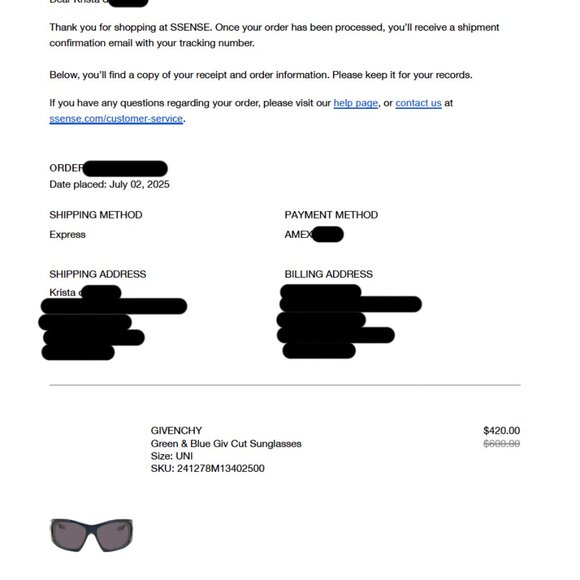 Givenchy Green & Blue Giv Cut Sunglasses as seen on Charli XCX - Picture 8 of 16